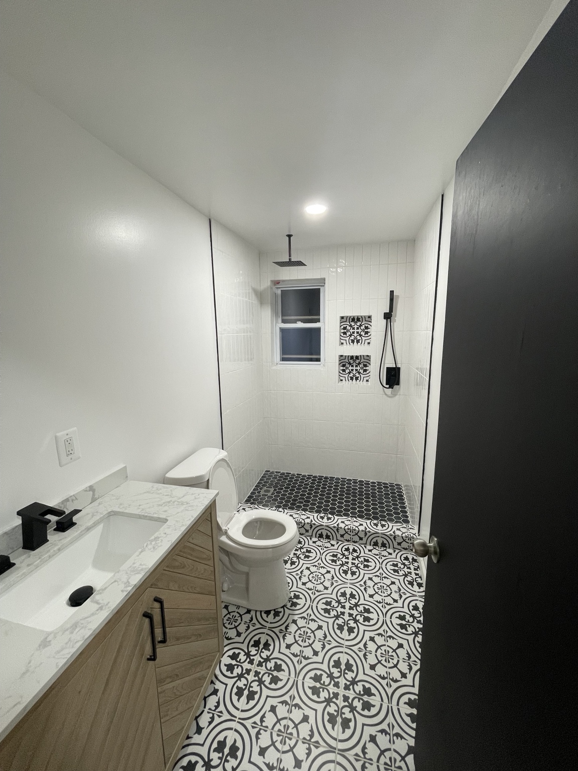 Completed bathroom renovation